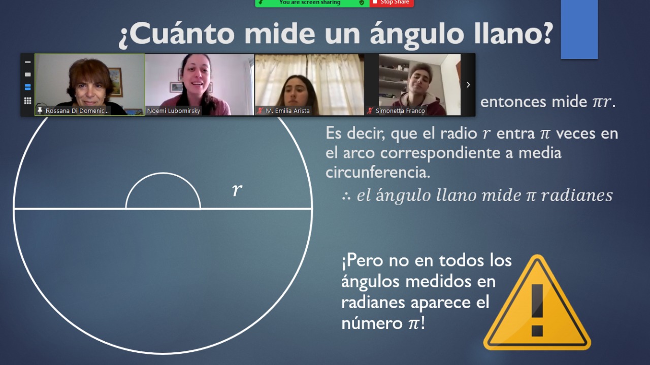 Durante las charlas se trabaja con los alumnos sobre un ejercicio matemático.