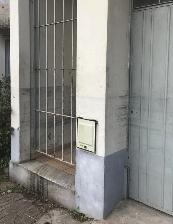 Marcas de inundación en La Plata.