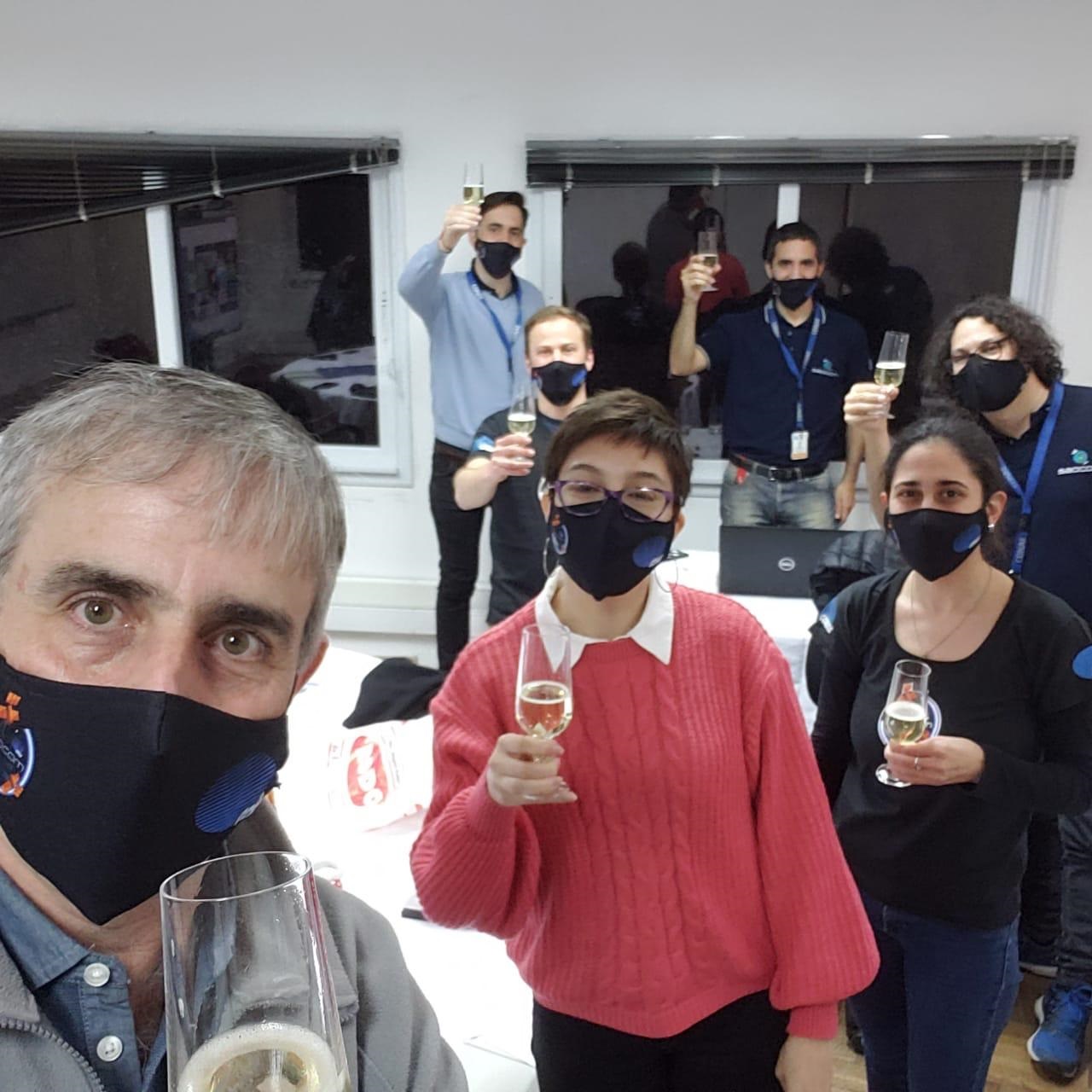 Merecidos festejos del equipo